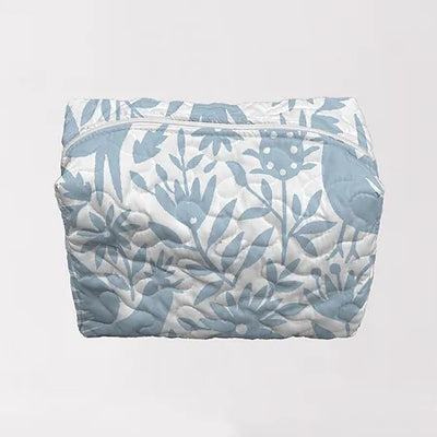 Ida Mae Home Ozara Jungle Green Quilted Makeup Bag