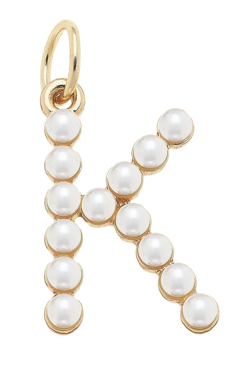 Pearl-Studded Letter Charm k – Blair's